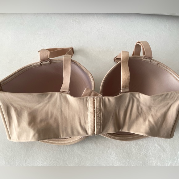 Cacique Nude Multi-Way Boost Strapless Convertible Beige Nude Bra Size 42F - Picture 5 of 15